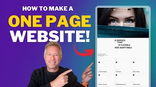 Create a One Page Website on WordPress 2024 [upl. by Anaujait227]