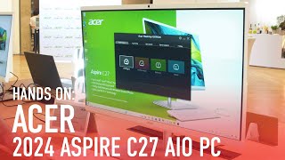 Hands On Acers 2024 Aspire C27 AIO PC Brings Class Meteor Lake Speed to Office Work [upl. by Kinom564]