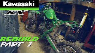 Kawasaki KX 60 Restoration  Tear Down Ready To Rebuild P1 [upl. by Gurias781]