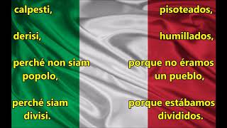 Himno Italiano  Letra Español Italiano [upl. by Nnaes344]