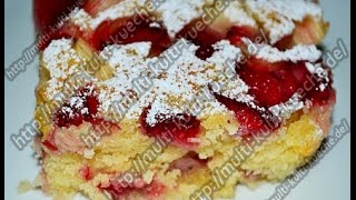 Erdbeer Rhabarber Kuchen [upl. by Areivax]