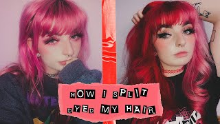 HOW I SPLIT DYE MY HAIR [upl. by Orva]