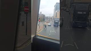 Joining and Leaving the A61 Leeds City bus Station a61 leeds leedscity [upl. by Nwahsit]