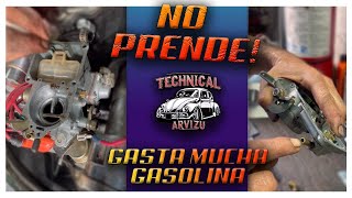 Vocho consume MUCHA GASOLINA ❓Batalla para prender cuando está caliente❓❓❓ [upl. by Elledoj]