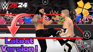 WWE 2K24 PPSSPP Gameplay 💯🔥 Entrance  Commentry Smooth Gameplay wwe2k24ppsspp [upl. by Cirred]