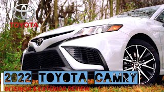 2022 Toyota Camry SE  Exterior amp Interior Review Walkaround  Cure for the common commute [upl. by Lacym]