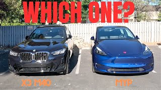 A New Era of Enthusiasts 2023 Tesla Model Y Performance vs 2023 BMW X3 M40i Pick Yours [upl. by Maddis]