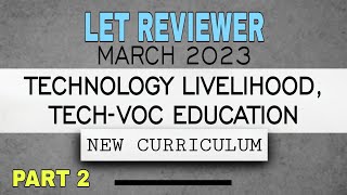 TLE LET REVIEWER 2023  New Curriculum [upl. by Enelyaj749]