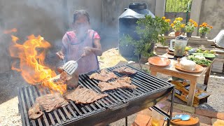 CARNE ASADA CON CARBON DE MEZQUITE El Secreto De La Carne Asada Que Le Da Un Sabor Unico [upl. by Kiona685]