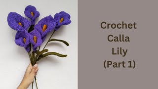 Crochet Calla Lily  How to crochet a Calla Lily Part 1 [upl. by Odetta773]