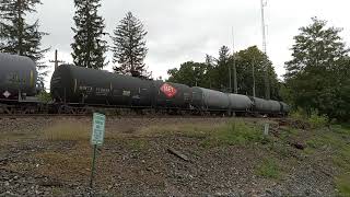 NS 9690 leads a tanker train in Blandon PA [upl. by Aiyt]