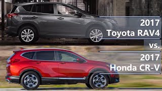 2017 Toyota RAV4 vs 2017 Honda CRV technical comparison [upl. by Natek]