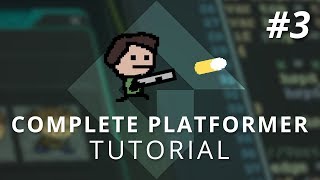 GameMaker Studio 2 Complete Platformer Tutorial Part 3 Shooting amp Recoil [upl. by Rainger809]