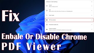 Enable Or Disable Chrome PDF Viewer  How To Fix [upl. by Jenkins]