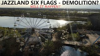 Six Flags Jazzland New Orleans Will it be demolished [upl. by Oirevas]