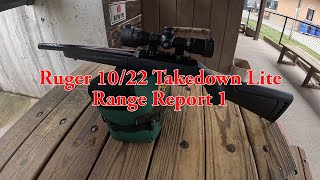 Ruger 1022 Takedown Lite  Range Report 1 [upl. by Sharyl]