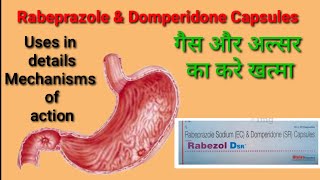 Rabeprazole sodium and Domperidone tablet capsules uses side effects dosage DRx AnupRavi [upl. by Atteynot836]