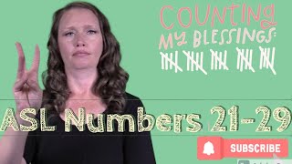 ASL numbers 21 thru 29 ASL PRACTICE LEARN ASL NUMBERS [upl. by Rycca229]