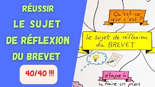 LE SUJET de RÉFLEXION du BREVET de FRANÇAIS 2024 [upl. by Noyerb772]