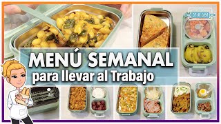 COMIDA para LLEVAR 👉 MENÚ SEMANAL para LLEVAR al TRABAJO 👷‍♀️ DELICIOSO 😋 Ideal TUPPER y BENTO BOX [upl. by Pope]