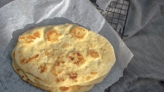 How to make No Yeast Naan Indian Flatbread [upl. by Merrili]