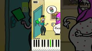 Find the wanted criminals  Caine Gardner  Catnap Miss Delight ToonJourney  Piano Tutorial [upl. by Assena]