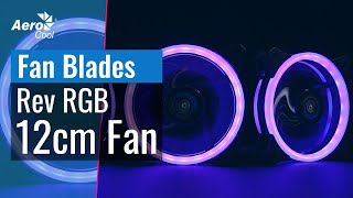 AeroCool REV RGB Fan  Detachable Fan Blades [upl. by Gladwin]