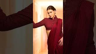 Kriti Sanons Red Brocade Saree look is Pure Perfection shorts kritisanon saree youtubeshorts [upl. by Eiffe]