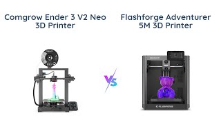 Creality Ender 3 V2 Neo vs Flashforge Adventurer 5M 🆚 3D Printer Comparison [upl. by Denae]