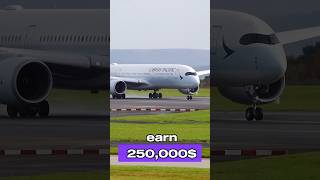 How much money CATHAY Pilots Make aviationfacts avgeeks cathaypacific aviationcuriosities [upl. by Secnarfyram25]