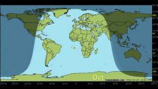 Day and Night World Earth Map with Sun and Moon position Every 24 hours 1 Moon Calculator 2Sun [upl. by Nami535]