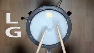 roulements de batterie single stroke roll snare rudiment [upl. by Verneuil]