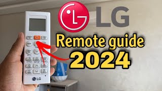 LG ac remote control guide 2024 ❄️☀️how to use it and how to set [upl. by Nicolle892]