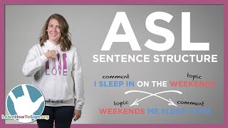 ASL Sentence Structure Explained  American Sign Language for Beginners [upl. by Baiss285]