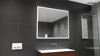 Geberit One Mirror Cabinet – installation [upl. by Conchita]