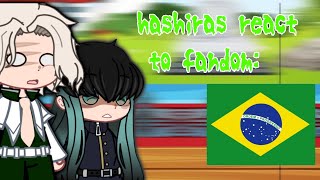 Hashiras react to the Brazilian fandom of Kny🇧🇷🇺🇲 Gacha react [upl. by Yvette]