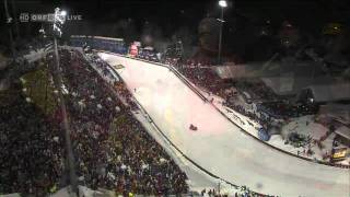 Lukas Hlava heavy fall  Sturz  Bischofshofen 06012012  ORF eins HD [upl. by Notsuoh]