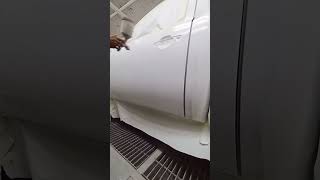 paint spraying youtubeshorts automobile denting toyotahilux art mechanic dentingpenting [upl. by Auqenahs]