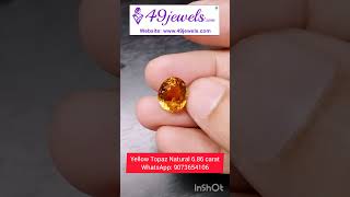 Yellow Topaz Natural yellowstone yellowtopaz gemstoneastrology trending shortsfeed reels vide [upl. by Krystal]