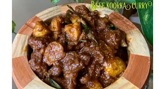 Easy beef koorka curryനാടൻ രീതിയിലുള്ള ബീഫ് കൂർക്ക കറി [upl. by Nnaecarg]