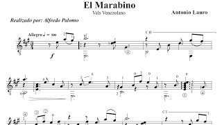 Partitura El Marabino de Antonio Lauro [upl. by Blondie911]