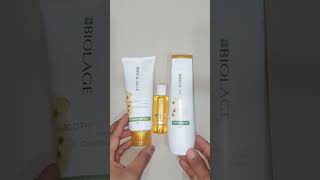 Matrix Biolage Smoothproof Smoothing Shampoo and Conditioner and serum Combos 🧴ytshorts [upl. by Barron]