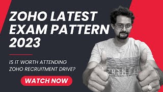 ZOHO Exam Updated Pattern 2023  Should I attend Exam  Frontlinesmedia [upl. by Dranyl]