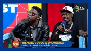 Wamuniga na NiyoBosco muri studio  Indirimbo yabo nshya na Fireman  Uko baje guhura  VERSUS [upl. by Nevak]