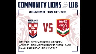 England Lions U18s v Wales [upl. by Annehsat445]