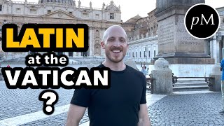 American speaks Latin at the Vatican with Priests 🇻🇦 [upl. by Etiam]