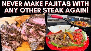 Flat Iron Steak Fajitas The Most Tender Juicy Recipe Youll Ever Try [upl. by Carlene]