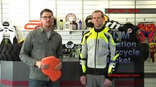 2014 KLIM Induction Motorcycle Jacket Review at MxMegastorecom [upl. by Nihcas854]