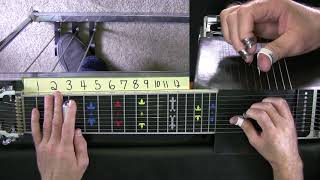 E9 Pedal Steel Basics  10  Fun Movable Licks [upl. by Ativet]