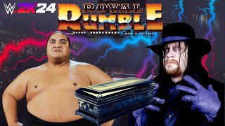 Undertaker vs Yokozuna Casket Match Royal Rumble 1994  WWE 2K24 [upl. by Nyrhtac692]